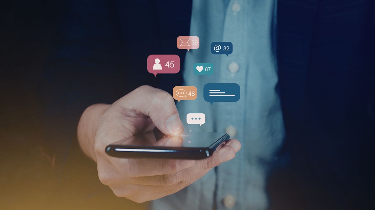 man holding mobile